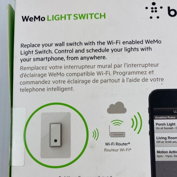 NEW Belkin WeMo Smart Light Switch - Picture 4 of 9